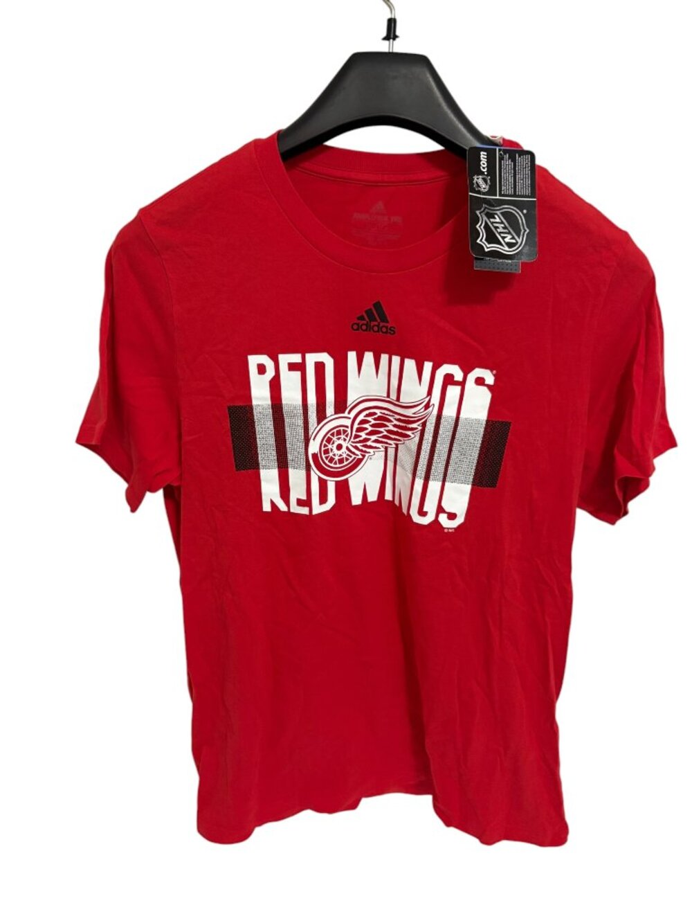 Adidas NHL Detroit Red Wings SS Shirt Mens Size XL Red NWT